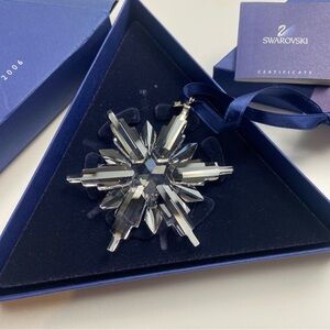 NWB Swarovski 2006 Crystal Snowflake Christmas Ornament New